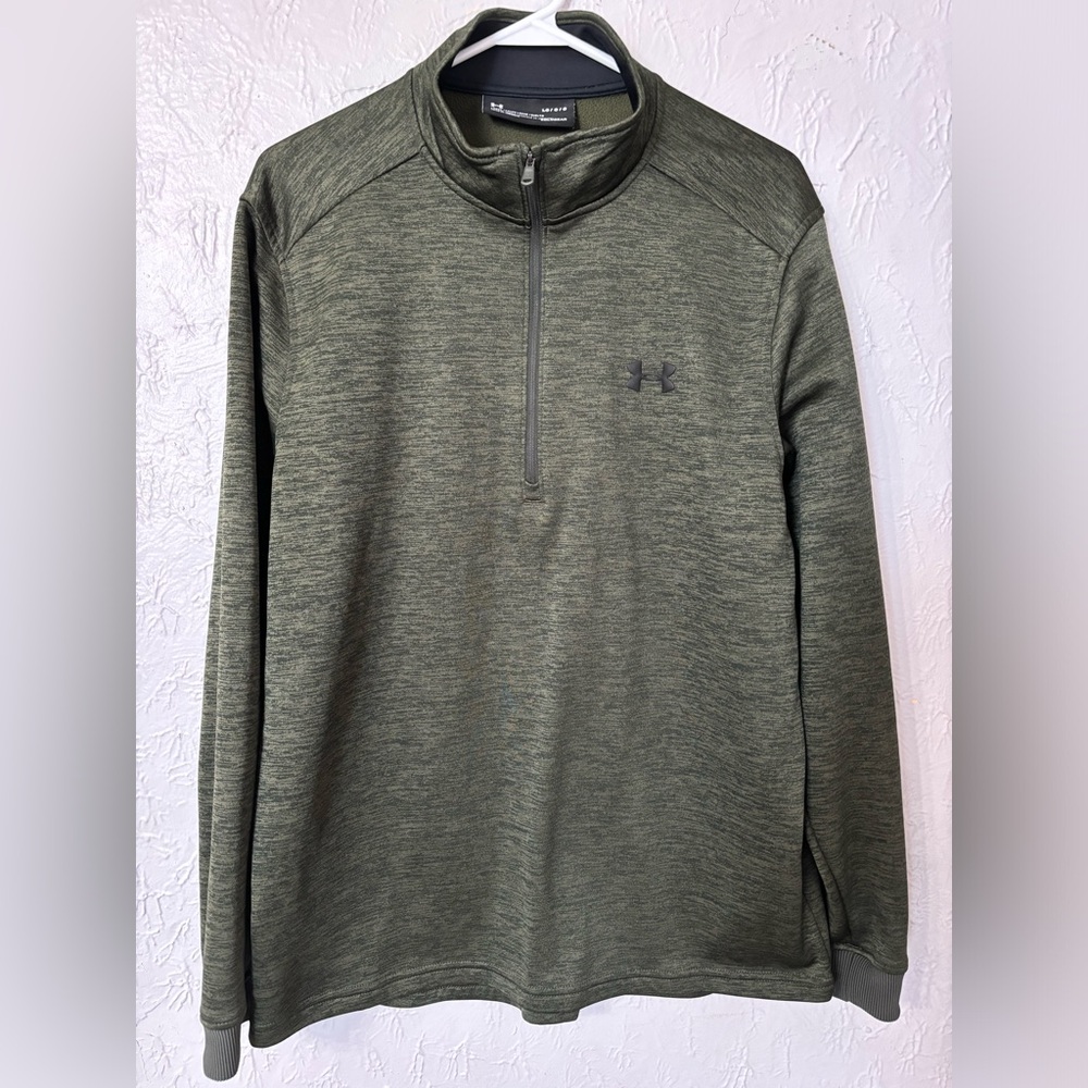 Under Armour Olive Green Quarter-Zip Pullover
